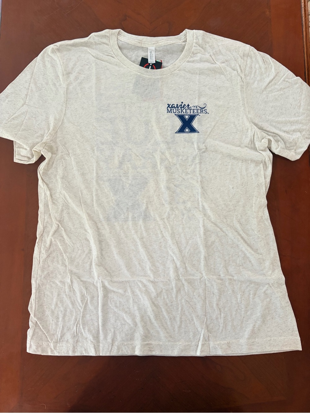 White Short Sleeve Xavier Logo Tee